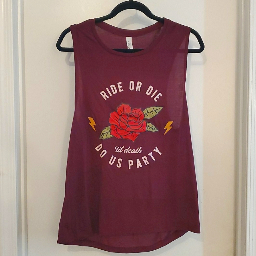 Ride or Die Bridal Party Muscle Tank Top